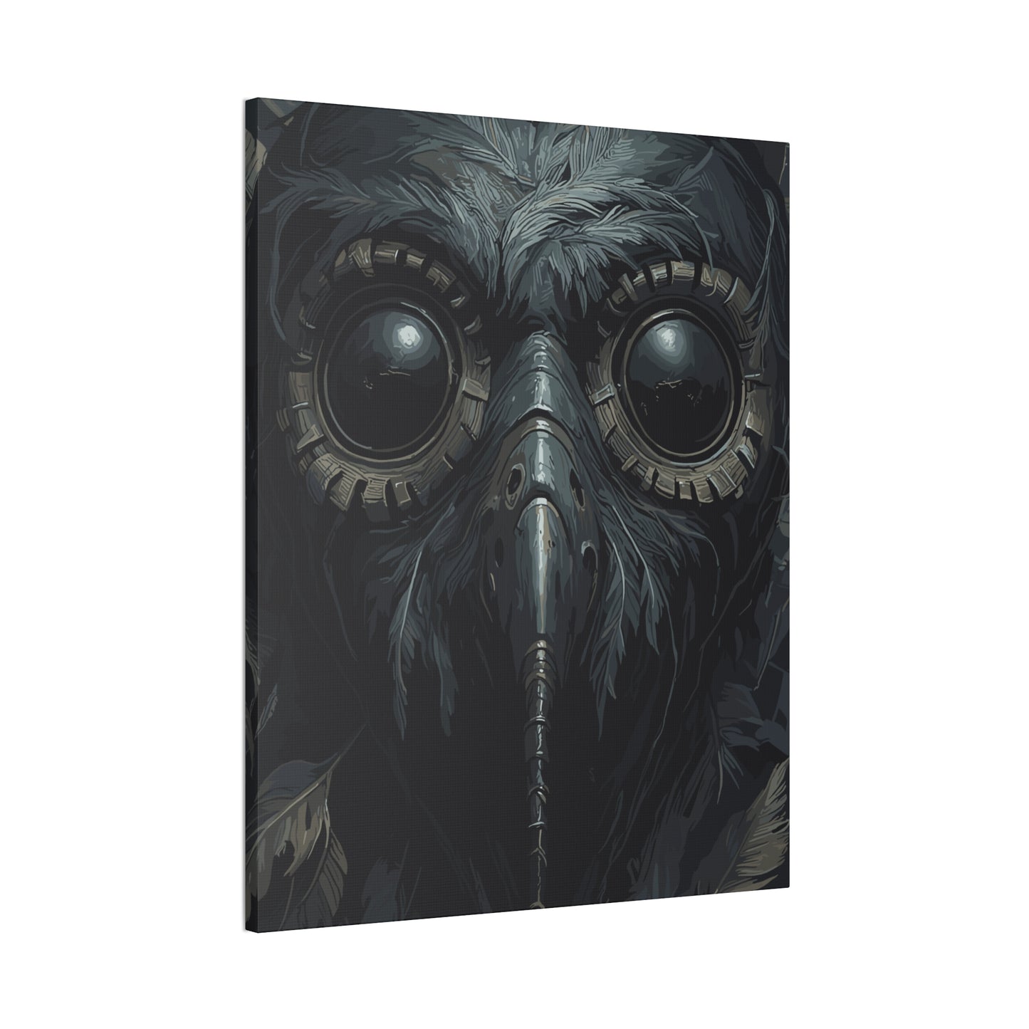 Mask Healer’s Curse | Plague Doctor Stretched Canvas Art