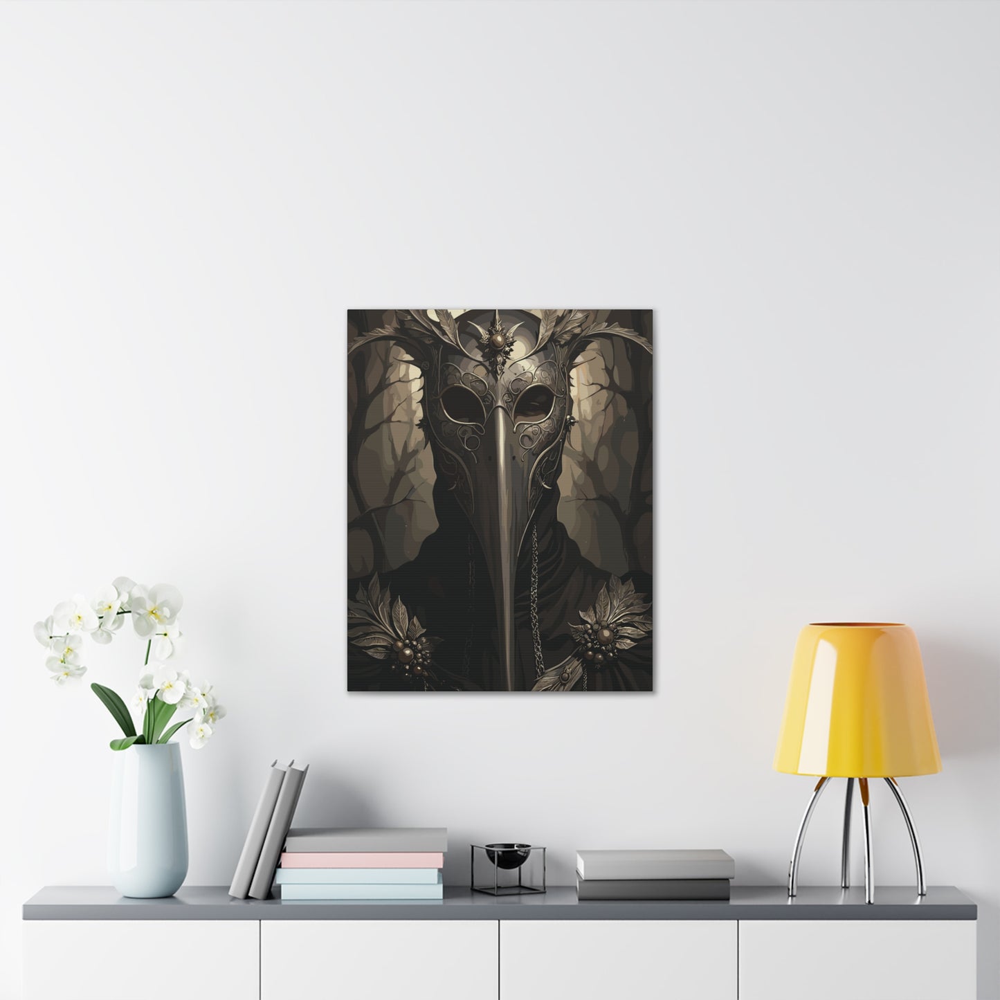 The Hollow Healer | Plague Doctor Stretched Canvas Art