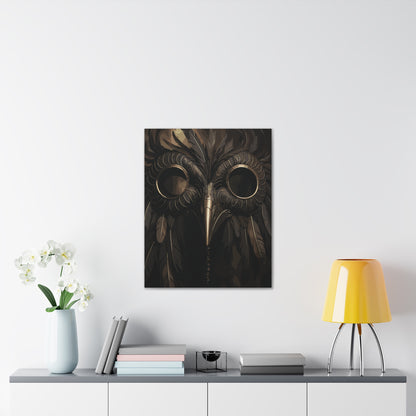 Mask of Miasma | Plague Doctor Stretched Canvas Art