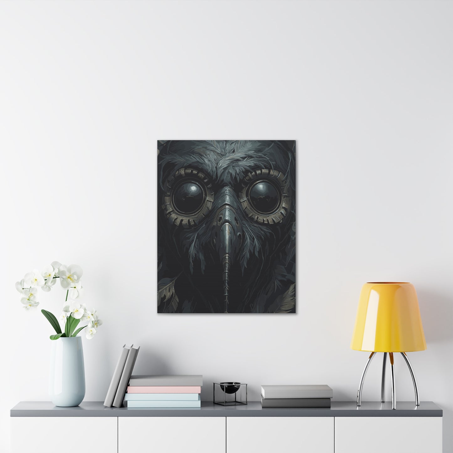 Mask Healer’s Curse | Plague Doctor Stretched Canvas Art