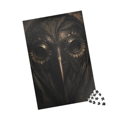 Raven’s Visage | Plague Doctor Horror Jigsaw Puzzle