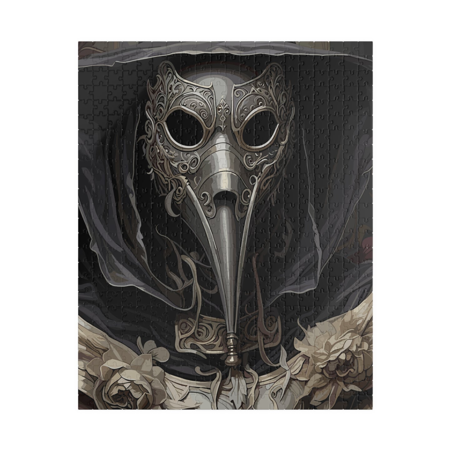 Warden of the Diseased | Plague Doctor Horror Jigsaw Puzzle