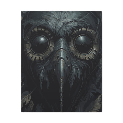 Mask Healer’s Curse | Plague Doctor Stretched Canvas Art