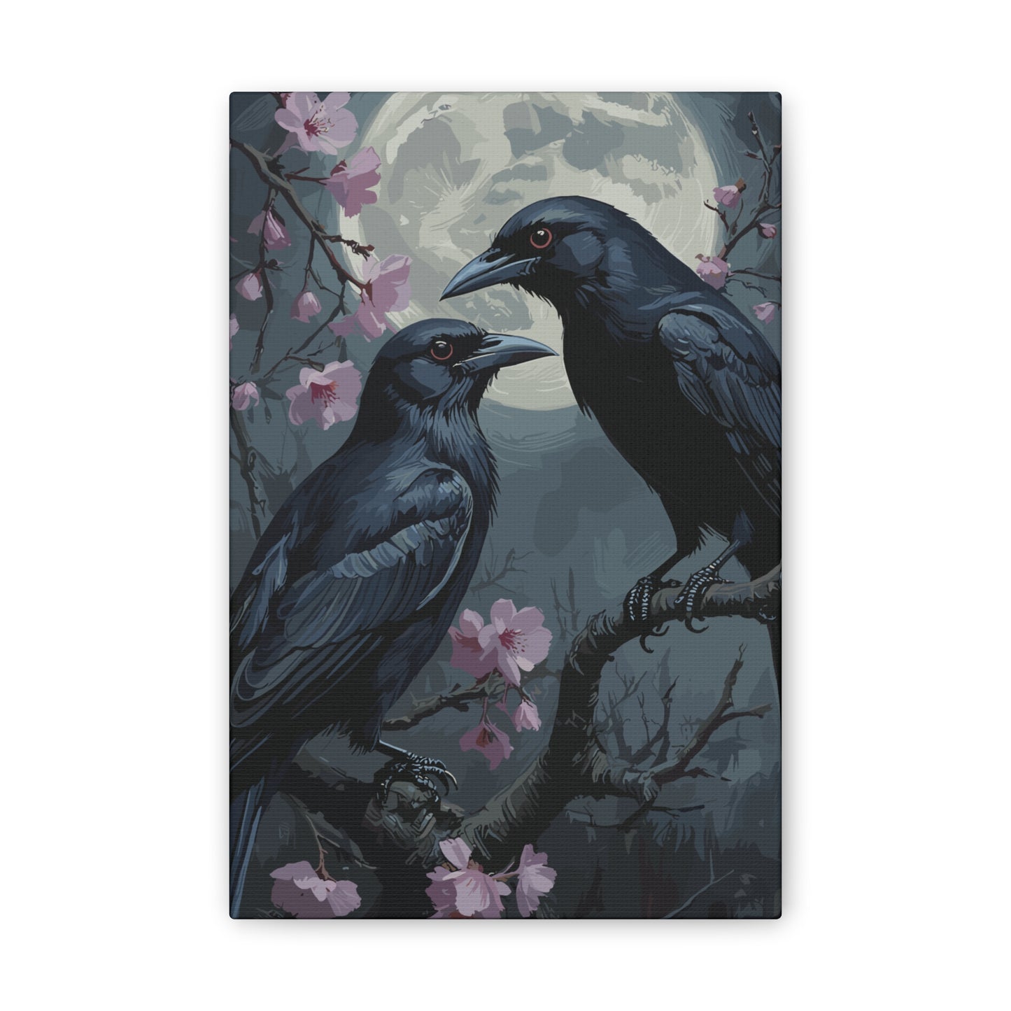 Whispers of the Flock Stretched Canvas Art