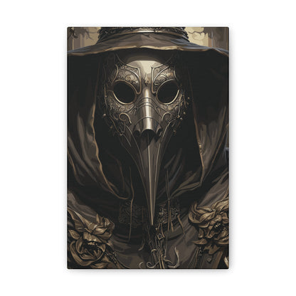 Harbinger of Ash | Plague Doctor Stretched Canvas Art