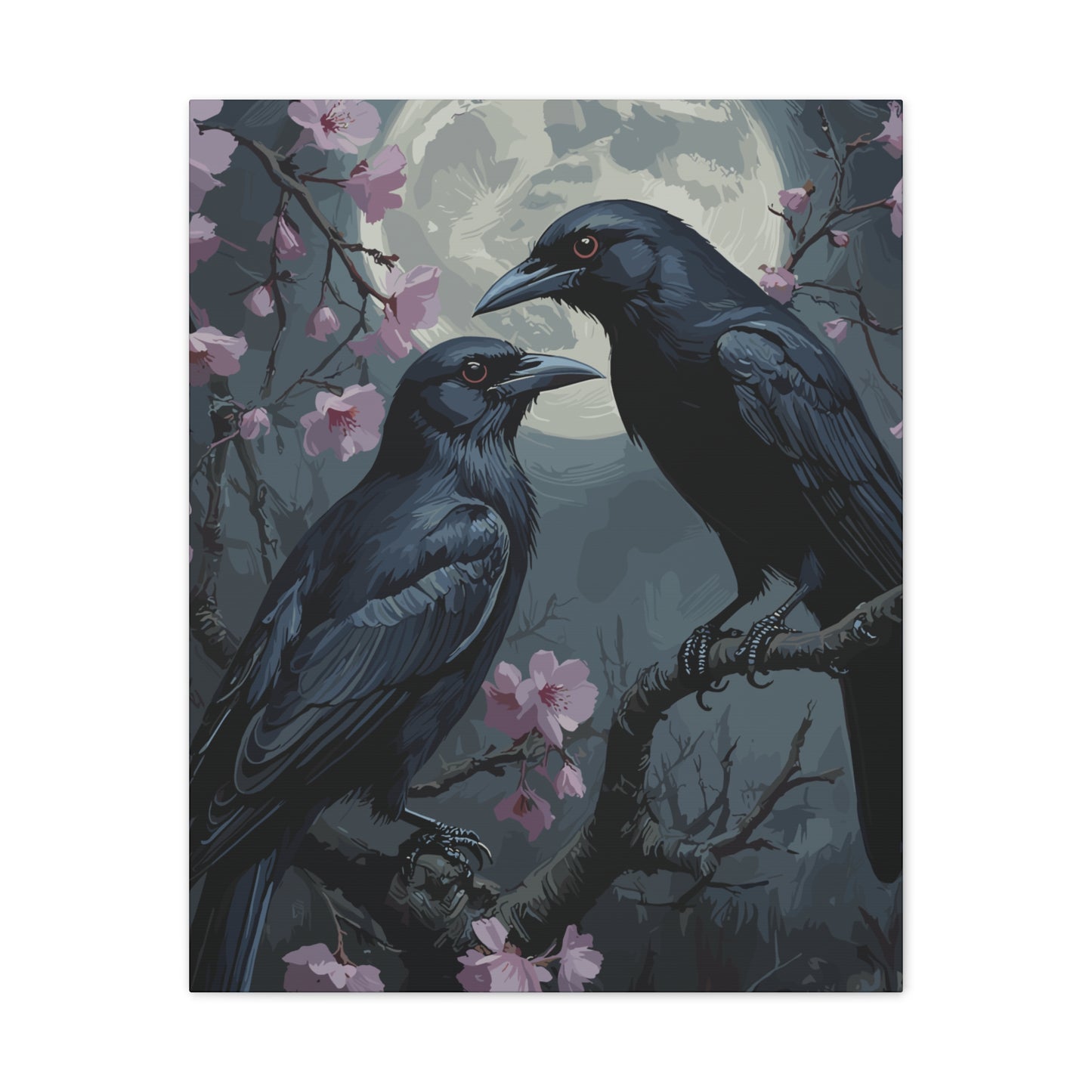 Whispers of the Flock Stretched Canvas Art