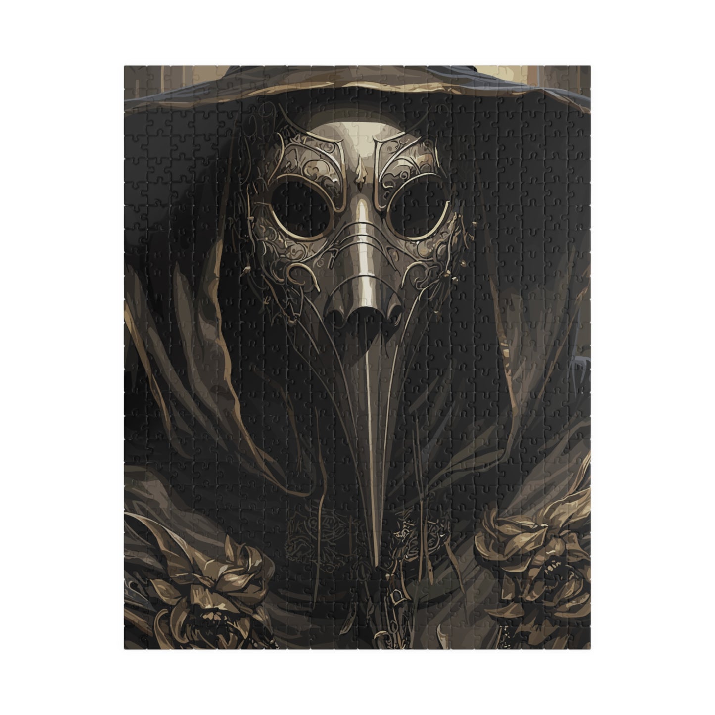 Harbinger of Ash | Plague Doctor Horror Jigsaw Puzzle