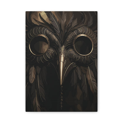 Mask of Miasma | Plague Doctor Stretched Canvas Art