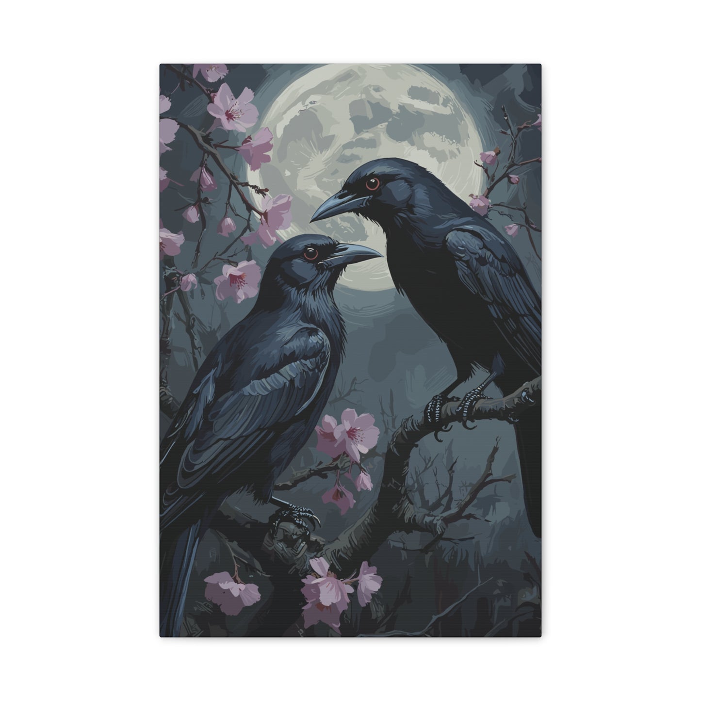 Whispers of the Flock Stretched Canvas Art