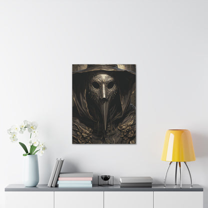 Harbinger of Ash | Plague Doctor Stretched Canvas Art