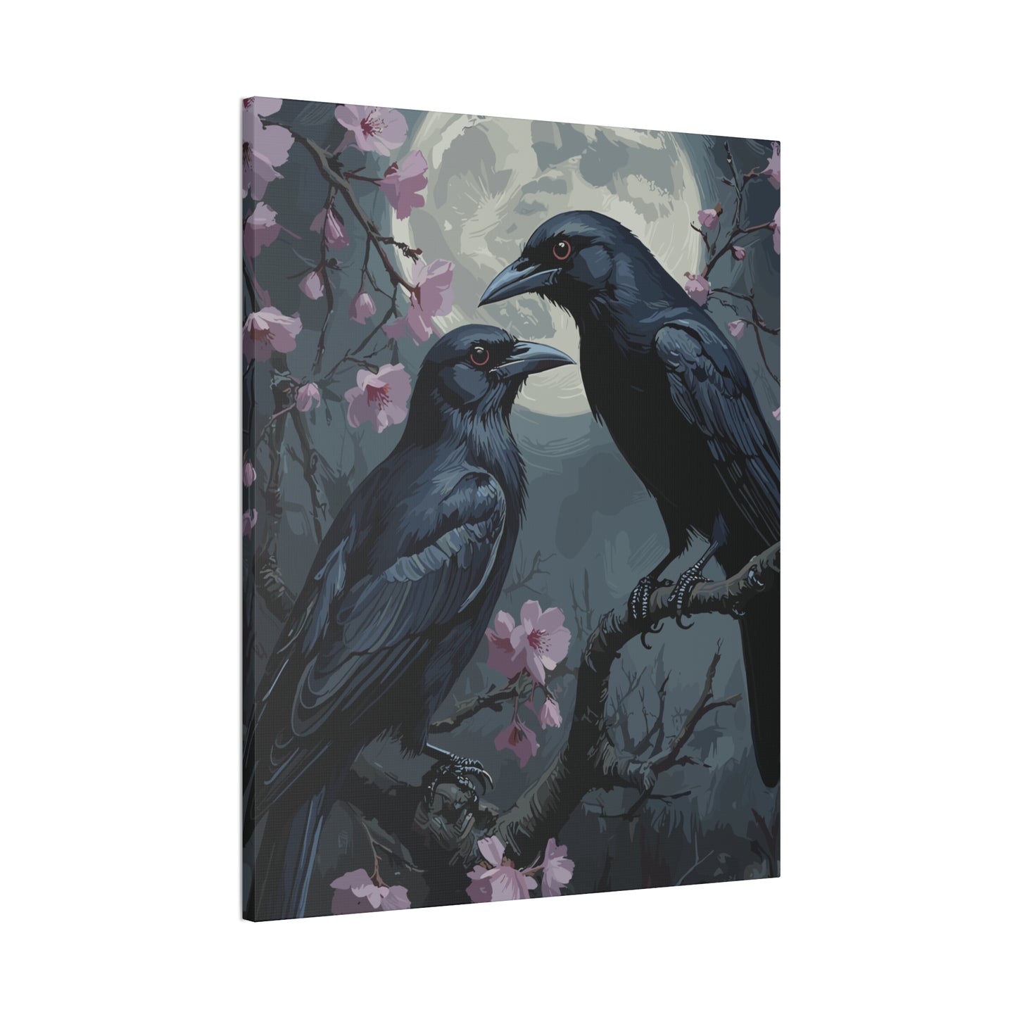 Whispers of the Flock Stretched Canvas Art