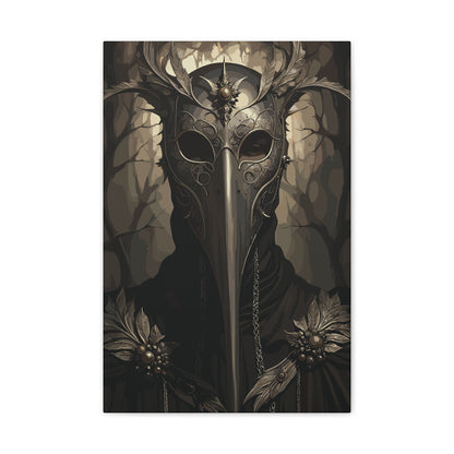 The Hollow Healer | Plague Doctor Stretched Canvas Art