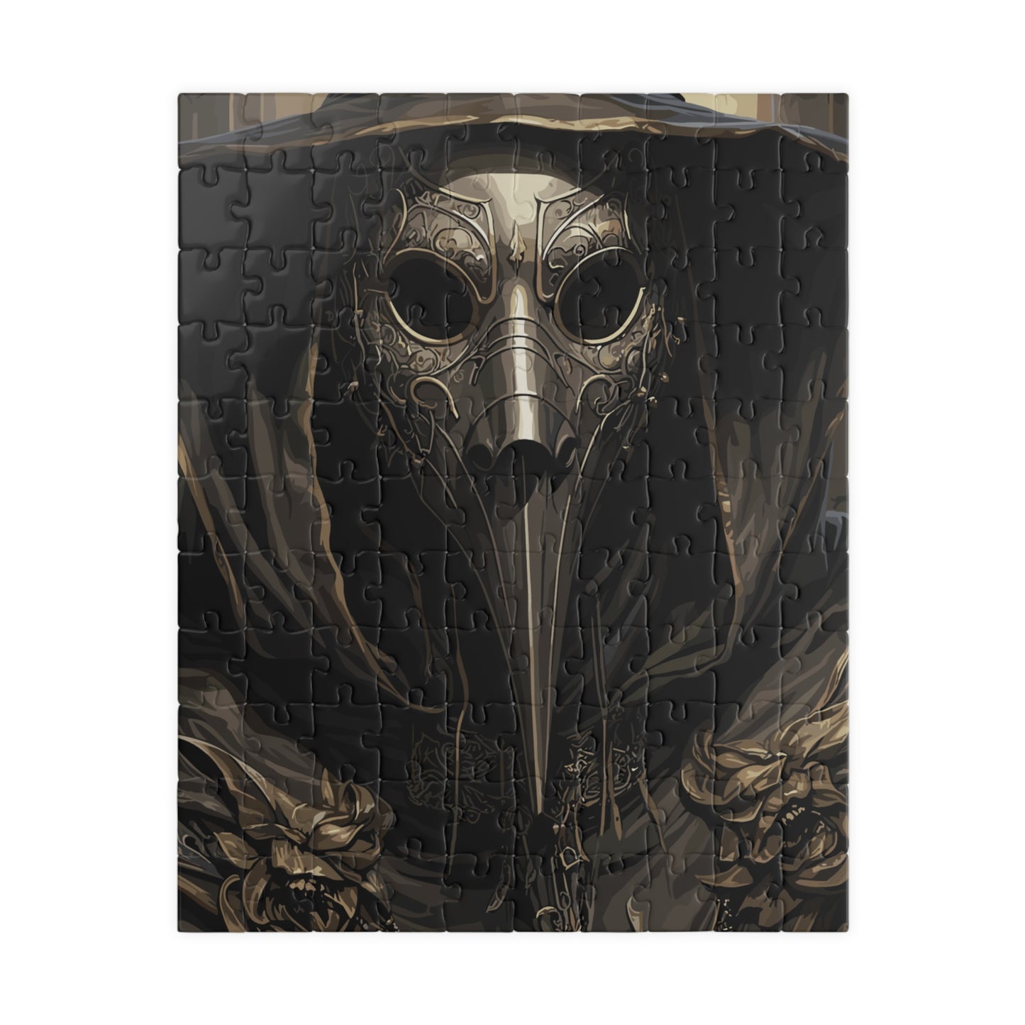 Harbinger of Ash | Plague Doctor Horror Jigsaw Puzzle