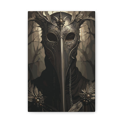 The Hollow Healer | Plague Doctor Stretched Canvas Art