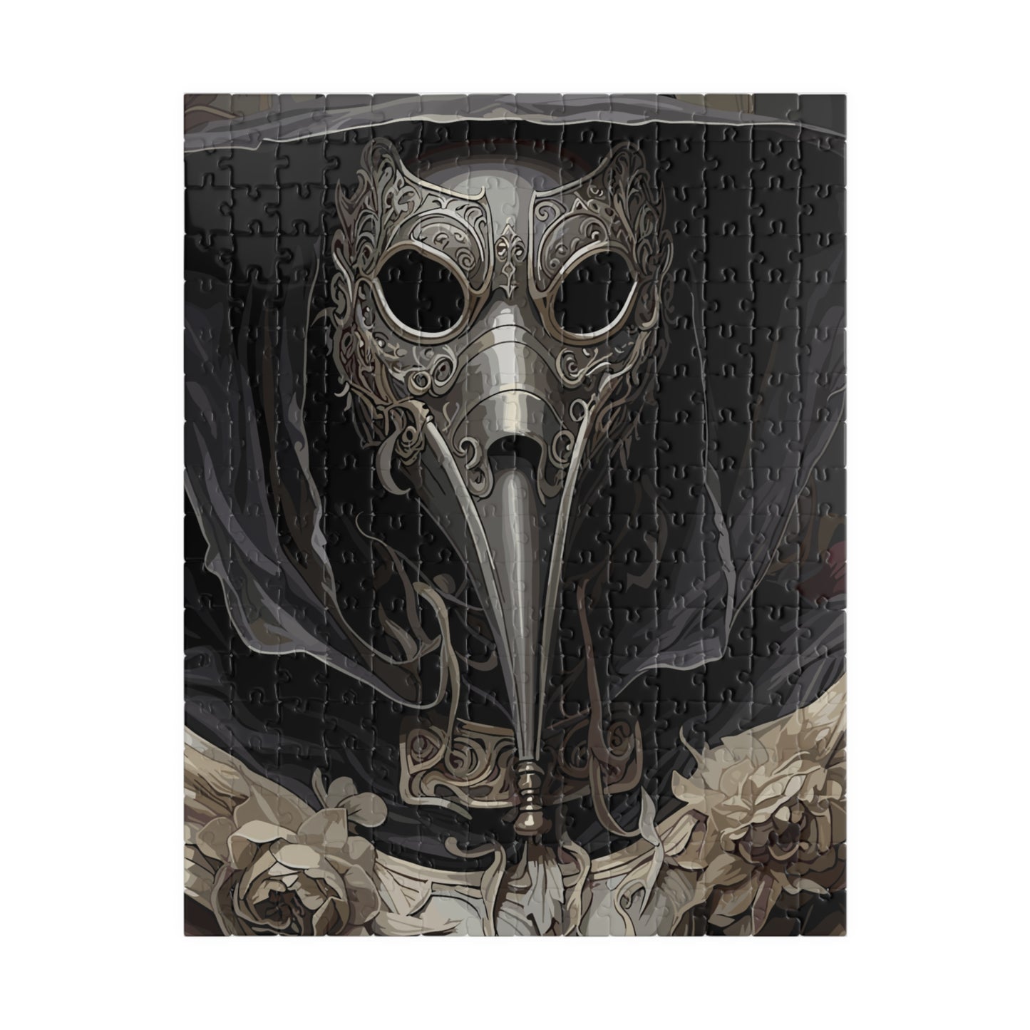 Warden of the Diseased | Plague Doctor Horror Jigsaw Puzzle