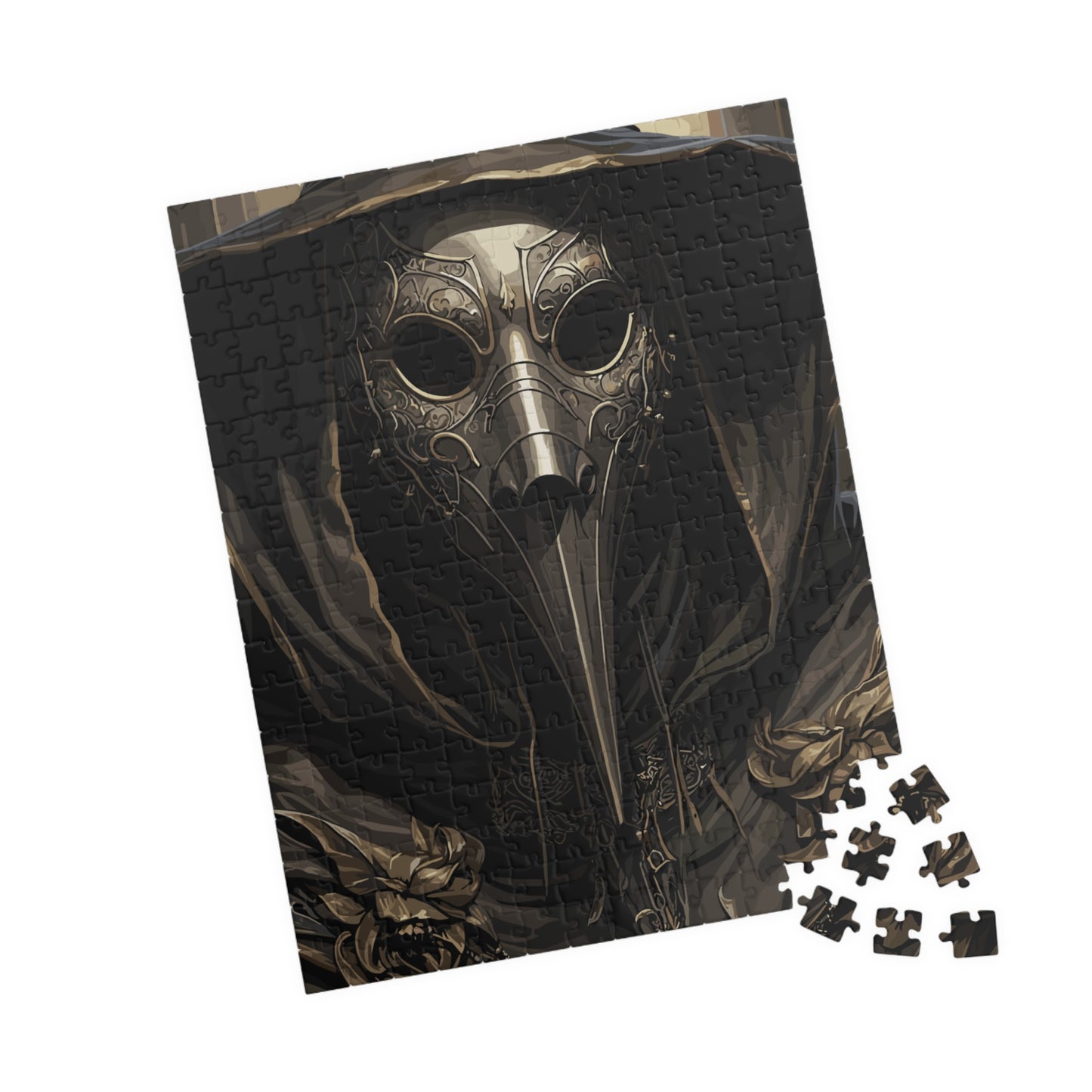 Harbinger of Ash | Plague Doctor Horror Jigsaw Puzzle