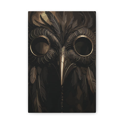 Mask of Miasma | Plague Doctor Stretched Canvas Art