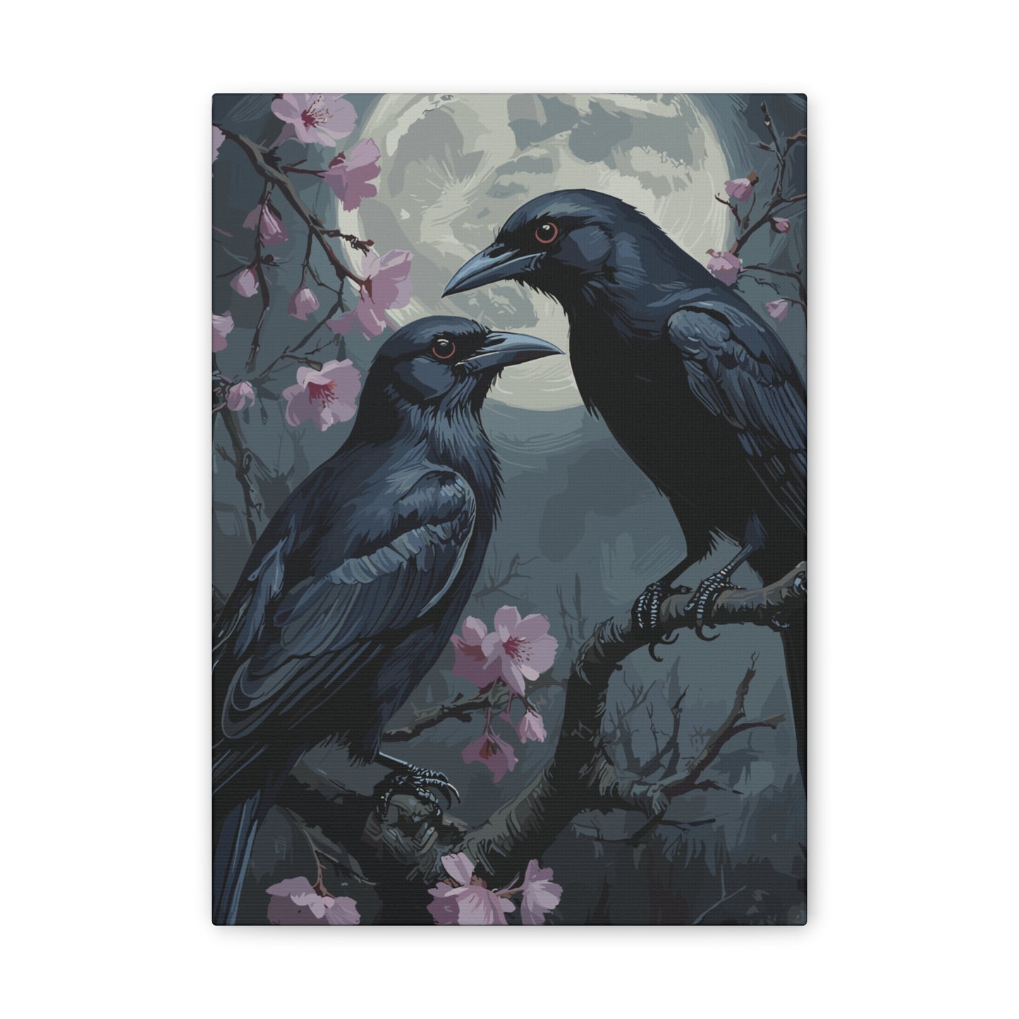 Whispers of the Flock Stretched Canvas Art