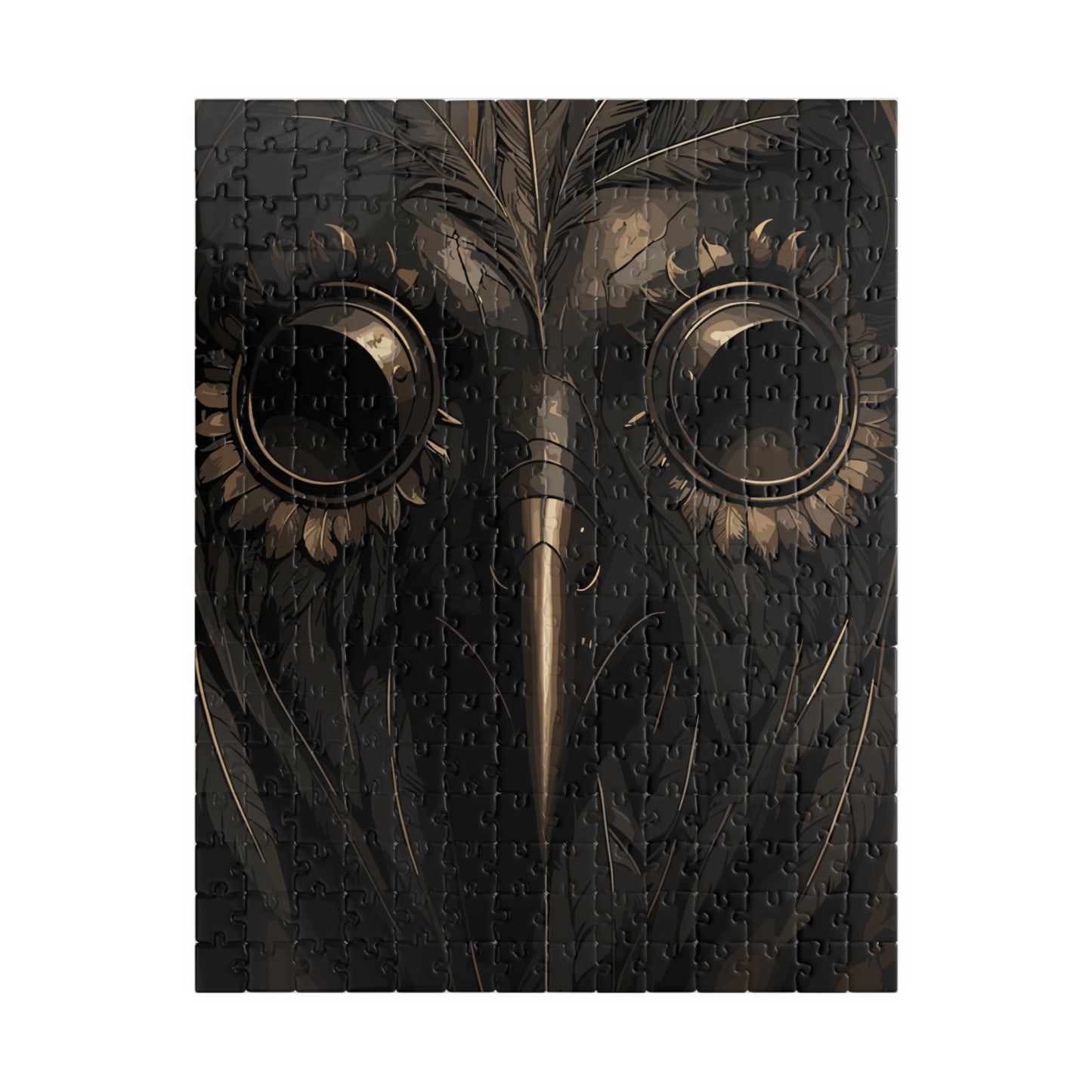 Raven’s Visage | Plague Doctor Horror Jigsaw Puzzle