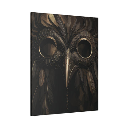 Mask of Miasma | Plague Doctor Stretched Canvas Art