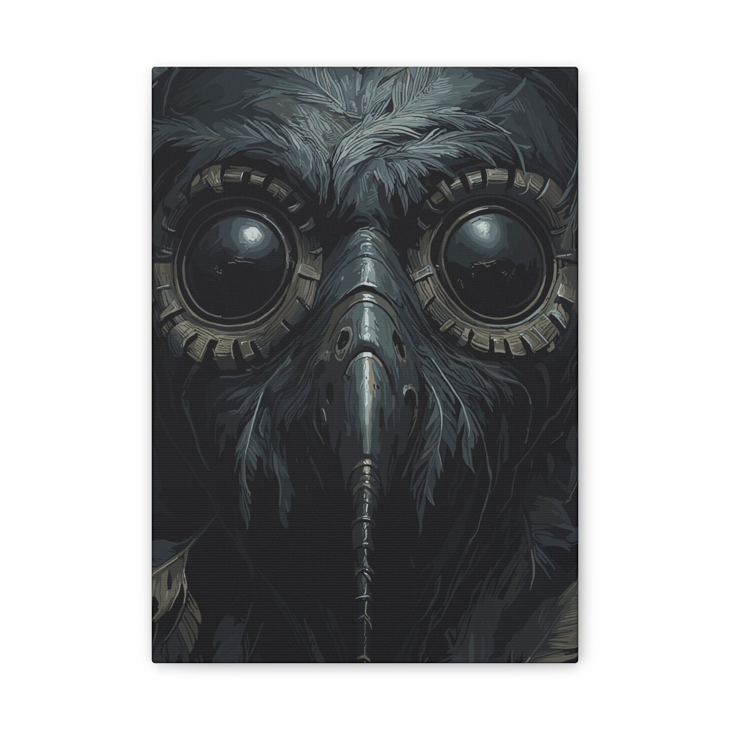 Mask Healer’s Curse | Plague Doctor Stretched Canvas Art