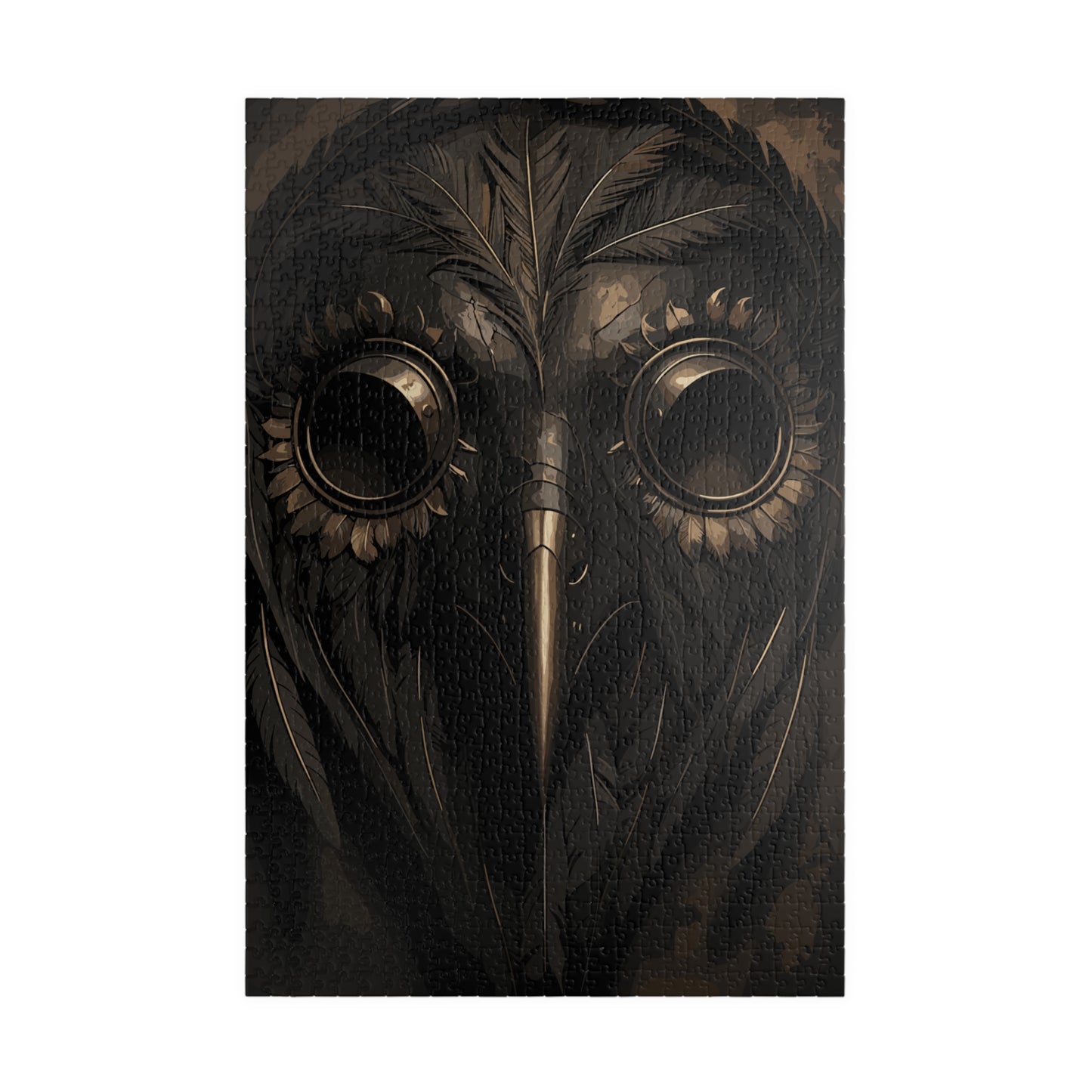 Raven’s Visage | Plague Doctor Horror Jigsaw Puzzle