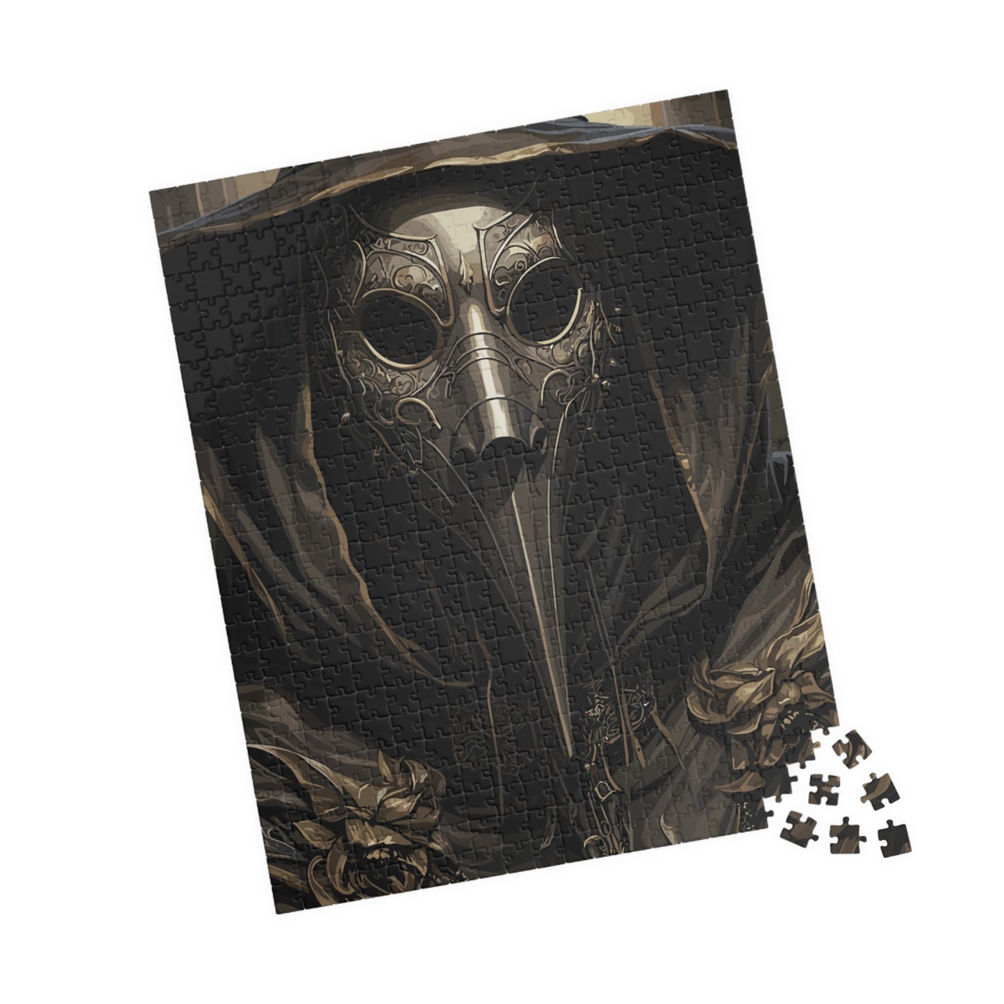 Harbinger of Ash | Plague Doctor Horror Jigsaw Puzzle