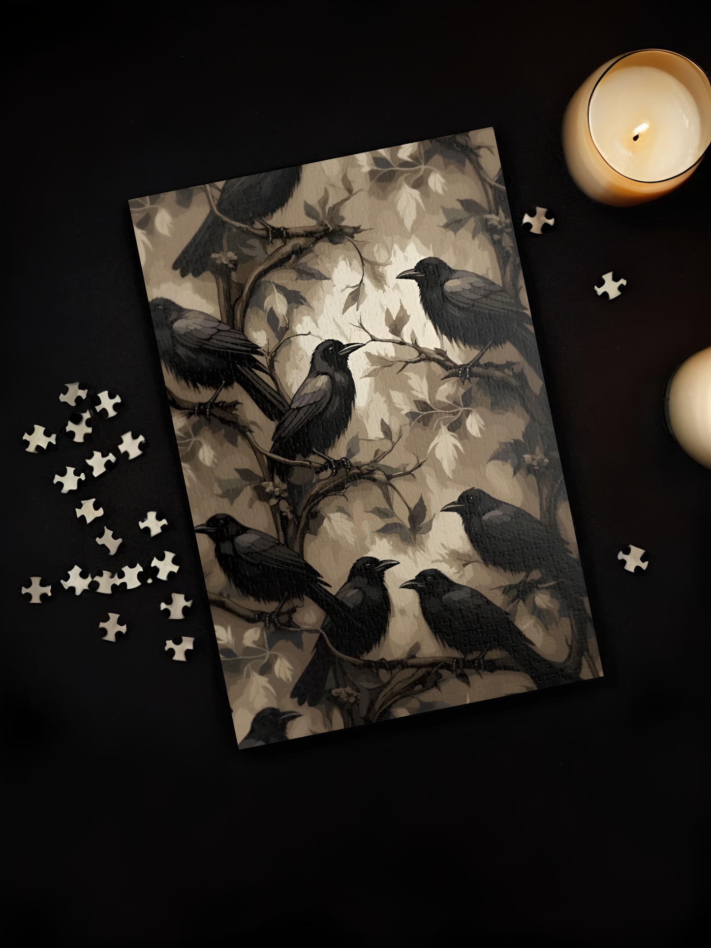 Flock of Shadows Horror Jigsaw Puzzle