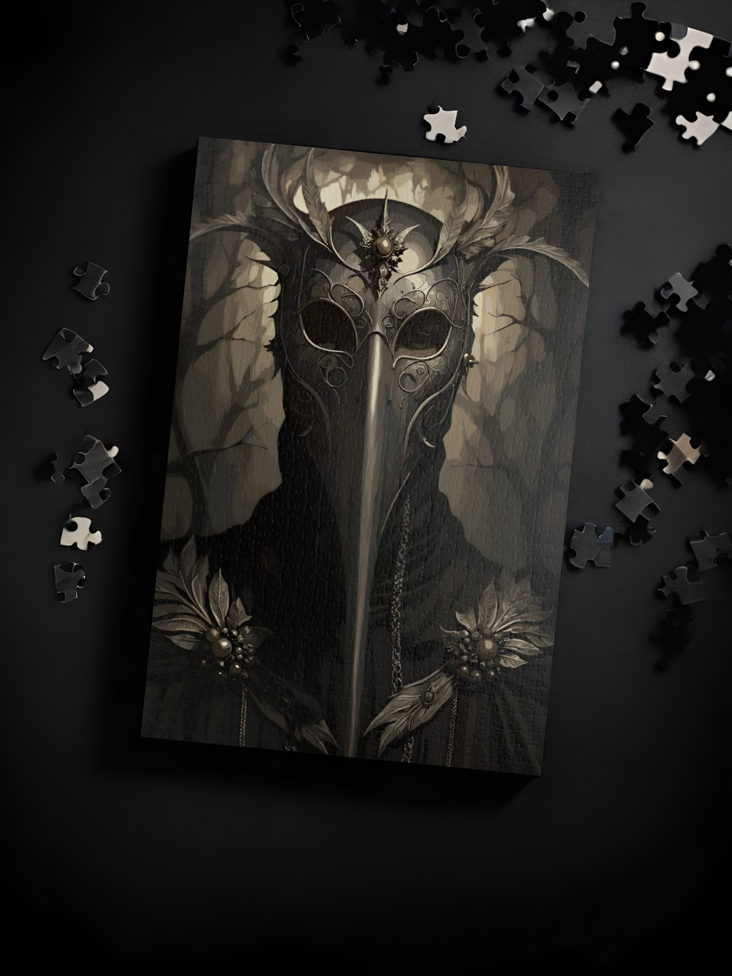 The Hollow Healer | Plague Doctor Horror Jigsaw Puzzle