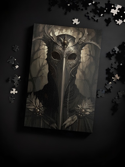 The Hollow Healer | Plague Doctor Horror Jigsaw Puzzle