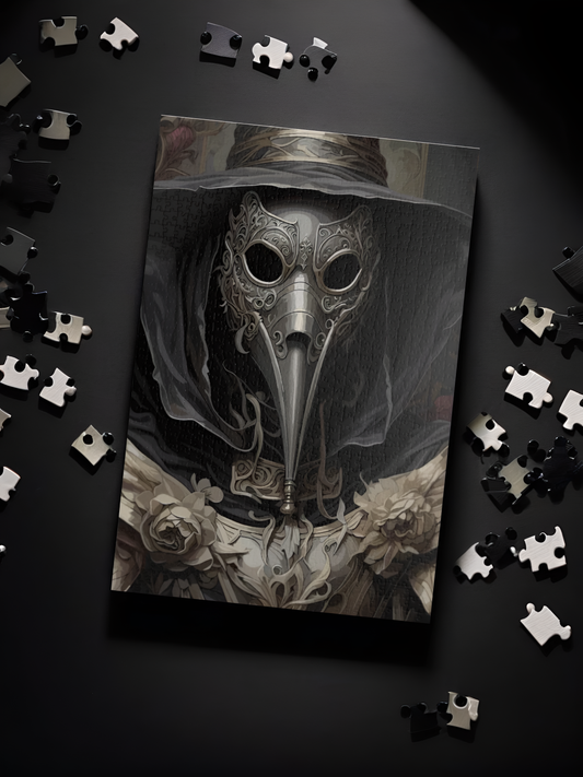 Warden of the Diseased | Plague Doctor Horror Jigsaw Puzzle