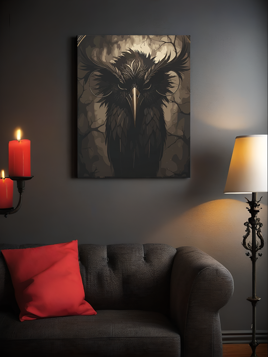 Owl of Doom Stretched Canvas Art